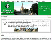 Tablet Screenshot of churchoftheholycrossuckfield.co.uk